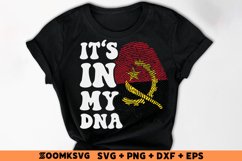 It's in my DNA Angola Flag Fingerprint Sublimation PNG, SVG Product Image 1