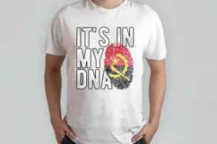 It's in my DNA Angola Flag Fingerprint PNG Sublimation Product Image 2