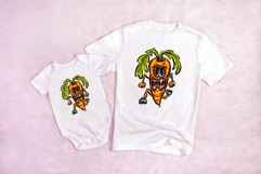Angry Carrot Cartoon Vegetable Illustration PNG JPG Product Image 2