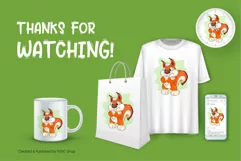 Angry Cartoon Squirrel. T-Shirt, PNG, SVG. Product Image 3