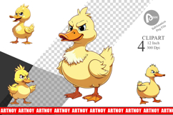 Angry Duck Clipart Product Image 1