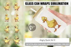 Glass Can Angry Duck Product Image 1