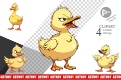 Angry Duck Clipart Product Image 1