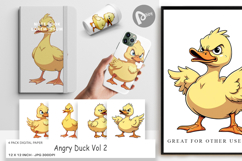 Digital Paper Angry Duck Product Image 1