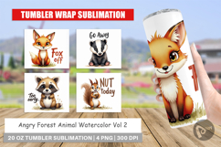 Angry Forest Animal Art Tumbler Product Image 1