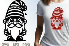 Angry Gnome SVG File | Christmas Humor SVG Product Image 1