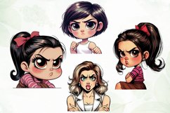 Angry Young Girl Sublimation Clipart Product Image 2