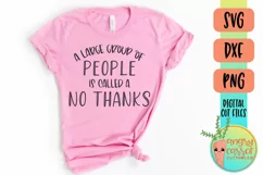 A Large Group of People Introvert Shirt SVG Product Image 1