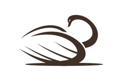 Swan logo design vector Product Image 1