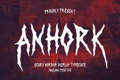 Anhork Bold Horror Display Font Product Image 1