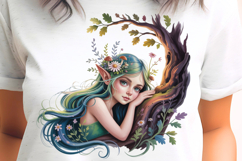 Forest Fairy with Branch PNG Sublimation Product Image 1