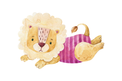 Watercolor Circus Animals Clipart Bundle PNG Product Image 2