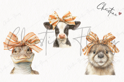 Cute Animals With Bows | Fall PNG Product Image 3