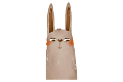 Cartoon Animals. Frog, Rabbit and Dog Illustration Cute Wild Product Image 4