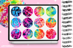 Procreate Tie-Dye Brushes: 200 Fabric Texture Fashion Product Image 11