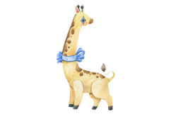 Watercolor Circus Animals Clipart Bundle PNG Product Image 11