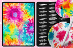 Procreate Tie-Dye Brushes: 200 Fabric Texture Fashion Product Image 4