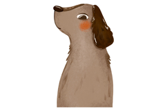 Cartoon Animals. Frog, Rabbit and Dog Illustration Cute Wild Product Image 3