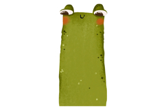 Cartoon Animals. Frog, Rabbit and Dog Illustration Cute Wild Product Image 2