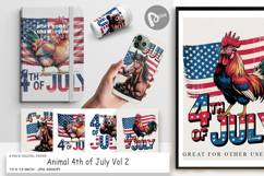 Digital Paper 4th of July Animal Product Image 1
