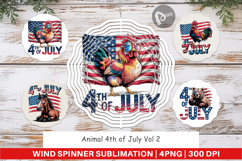 Wind Spinner 4th of July Animal Product Image 1