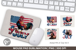 Mouse Pad 4th of July Animal Product Image 1
