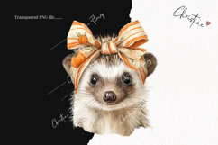 Cute Animals With Bows | Fall PNG Product Image 2
