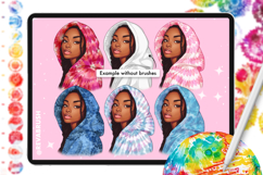 Procreate Tie-Dye Brushes: 200 Fabric Texture Fashion Product Image 7