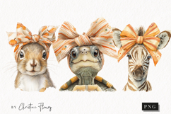 Cute Animals With Bows | Fall PNG Product Image 1