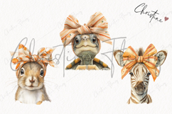 Cute Animals With Bows | Fall PNG Product Image 3