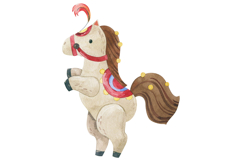 Watercolor Circus Animals Clipart Bundle PNG Product Image 7