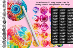 Procreate Tie-Dye Brushes: 200 Fabric Texture Fashion Product Image 10