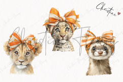 Cute Animals With Bows | Fall PNG Product Image 3