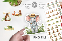 Wild Animal Adventure Sticker Product Image 1