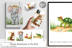 Digital Paper Wild Animal Adventures Product Image 1