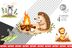 Wild Animal Adventure Clipart Product Image 1