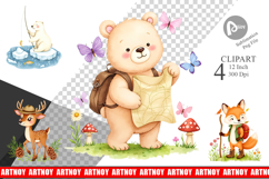 Wild Animal Adventure Clipart Product Image 1