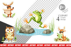 Wild Animal Adventure Clipart Product Image 1