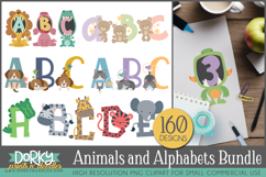 Animal Alphabet Clipart Mega Bundle Product Image 1