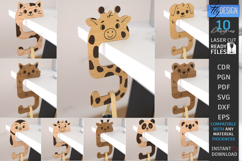 Animal Bag Hook Holders Laser Cut Bundle | Desk Purse Hanger Product Image 1