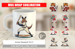 Mug Wrap Baseball Animal Product Image 1