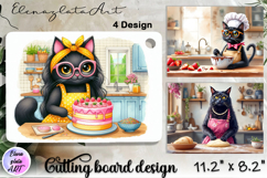 Cute Cat Kitchen Cutting Board Designs, Mother Day Product Image 1