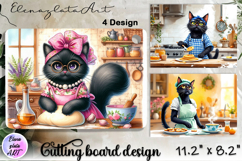 Cute Cat Kitchen Cutting Board Designs, Mother Day Product Image 1