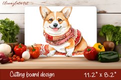 Cute Dog cutting board sublimation, Funny Dog sublimation Product Image 1
