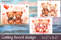 Valentine Day Cutting Board Sublimation Cutting board Product Image 1