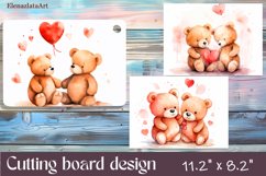 Valentine Day Cutting Board Sublimation Cutting board Product Image 1