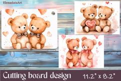 Valentine Day Cutting Board Sublimation Cutting board Product Image 1