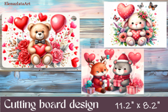 Valentine Day Cutting Board Sublimation Cutting board Product Image 1