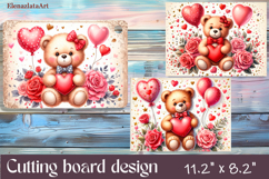 Valentine Day Cutting Board Sublimation Cutting board Product Image 1