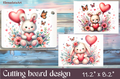 Valentine Day Cutting Board Sublimation Cutting board Product Image 1